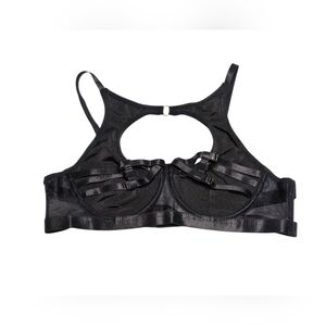Elegant Black Strappy Emo Goth Whimsigoth Women's Bra S
